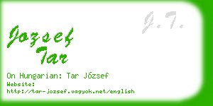 jozsef tar business card